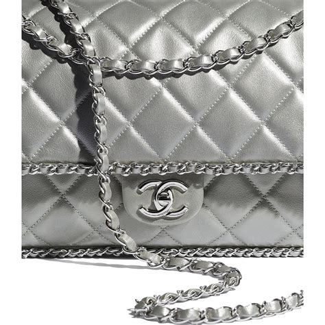 chanel bag metallic